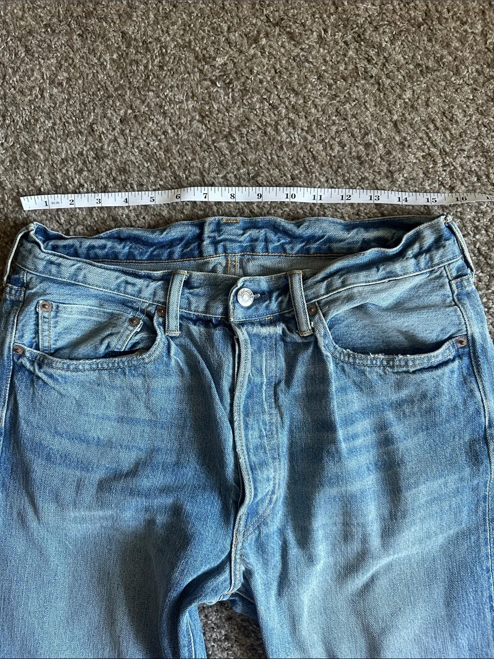 3 Buck Mason Cowboy Cut Loomstate Selvedge Jeans - 32x34 - USA - Picture 8 of 13